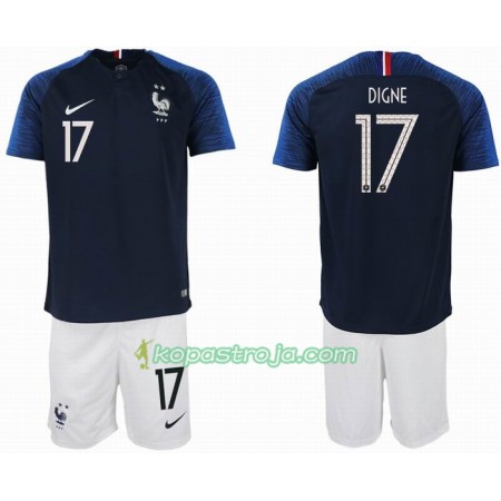 Billiga Fotbollströjor Frankrike DIGNE 17 2 star Barn VM 2018 Hemma tröja